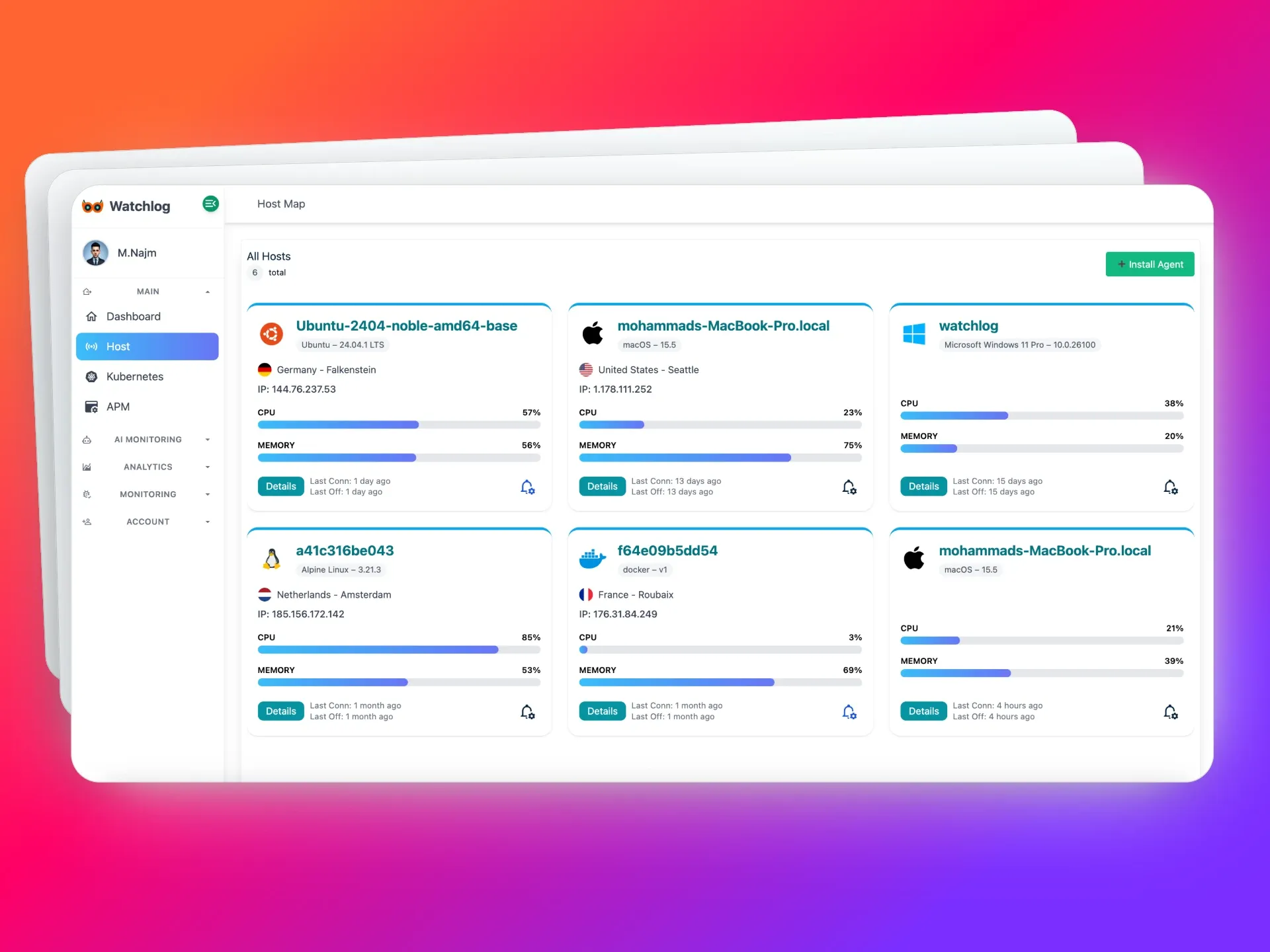 Watchlog is a lightweight yet powerful monitoring platform
